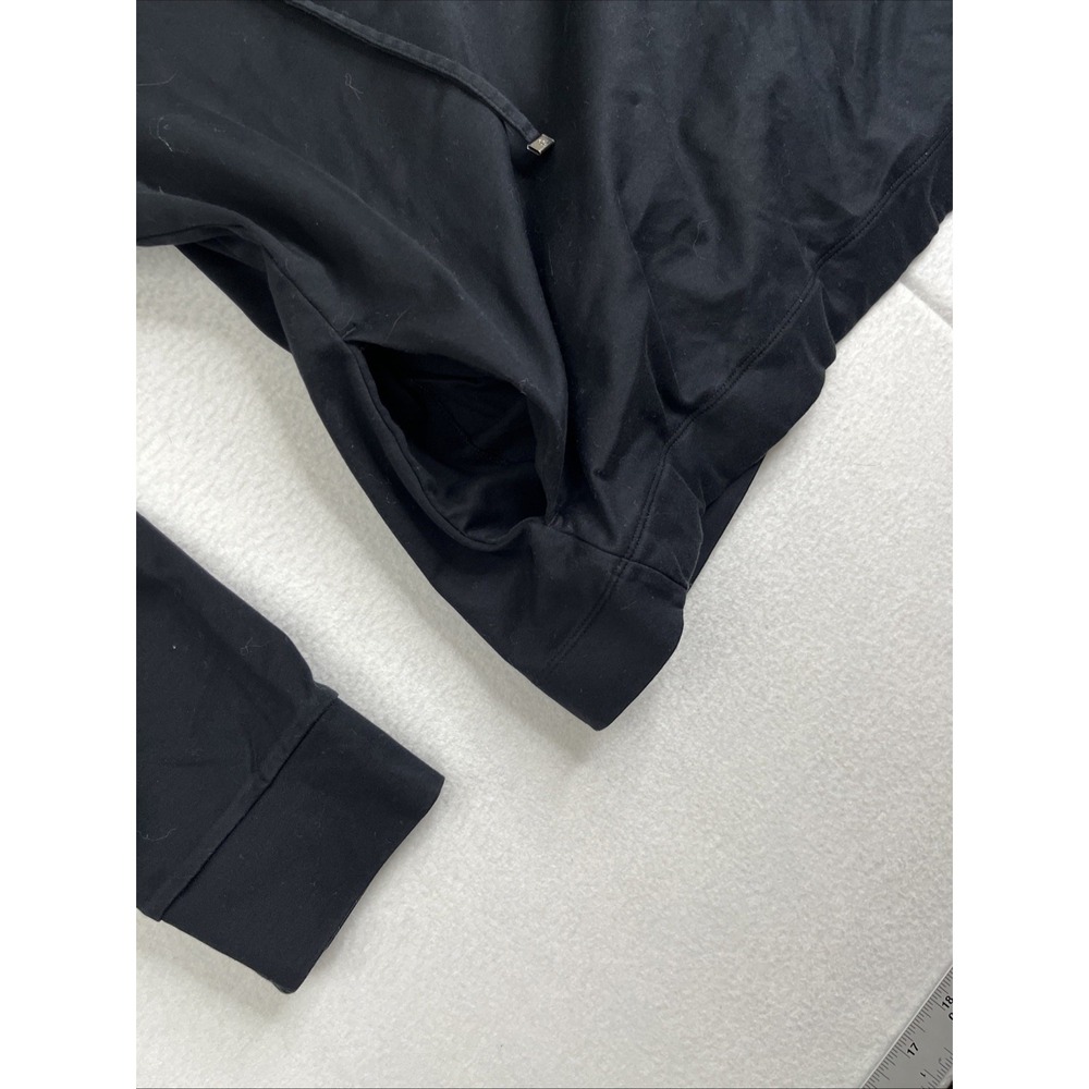Tommy Bahama Womens Half Zip Jacket Black Pima Cotton Pineapple Sparkle Large - Picture 6 of 8